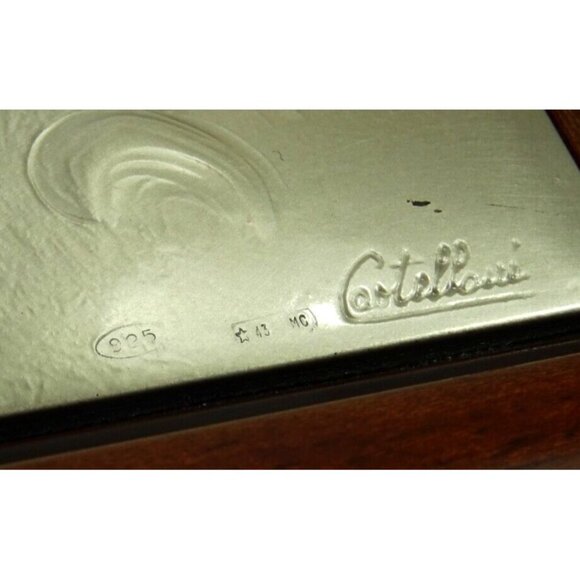 Virgin Mary Jesus Angels Castellani Sterling Silver Bas-Relief Wall Hanging - Picture 7 of 16